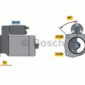 SCANIA 2 Series Starter Motor 0 986 011 280 24V 4kW BOSCH