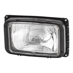 HELLA 24V Right Traffic Headlight 1AG 003 434-137 with Black Frame