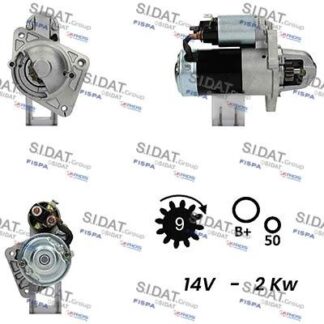 SIDAT S12MH0329 starter motor | 2.0 kW | 12V | FUSO Canter | GENUINE Quality | New