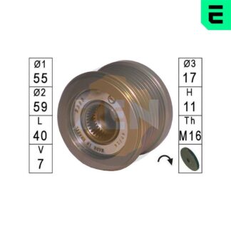 ERA ZN5599 Alternator Clutch Pulley for Mitsubishi Canter