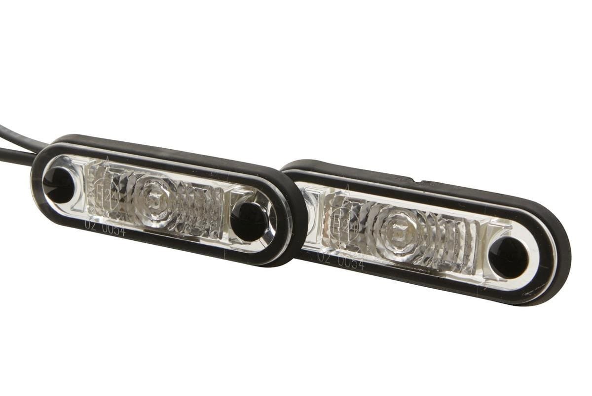 2PF 959 590-202 Position Light for Trucks — Hella LED 12V-24V Crystal Clear ECE ADR Approved